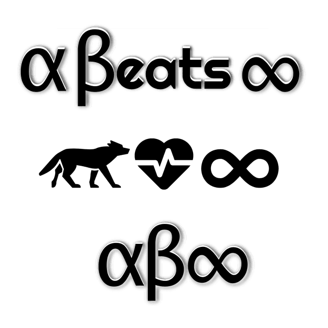 Alpha Beats Infinity logo variants