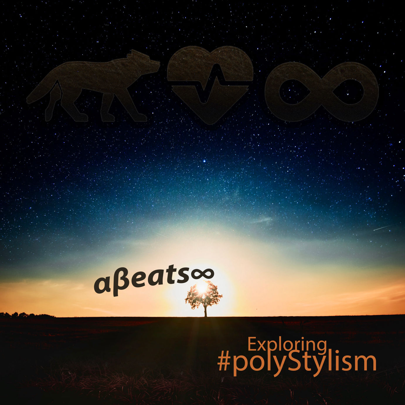 Alpha Beats Infinity Exploring polyStylism album cover art.